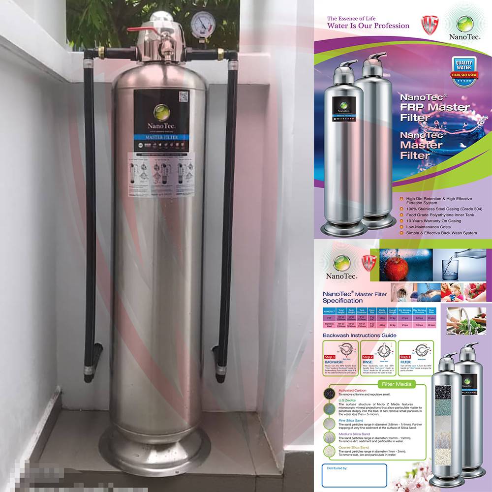 NanoTec Korea 304 Stainless Steel Outdoor Master Sand Filter Outdoor